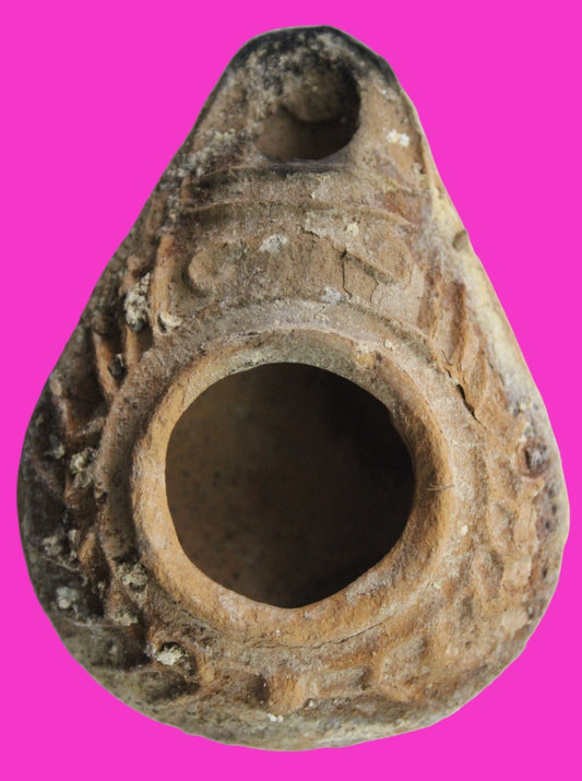 Ancient Holy Land Oil Lamp Artifact From Jesus Christ Home Land 100-500AD COA 63