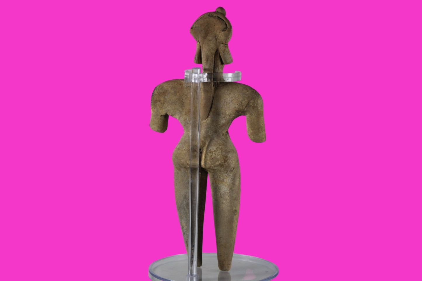 Pre Columbian Artifact 7 Inch Tall Shaft Tomb Figure Colima Mexico 100BC COA 286