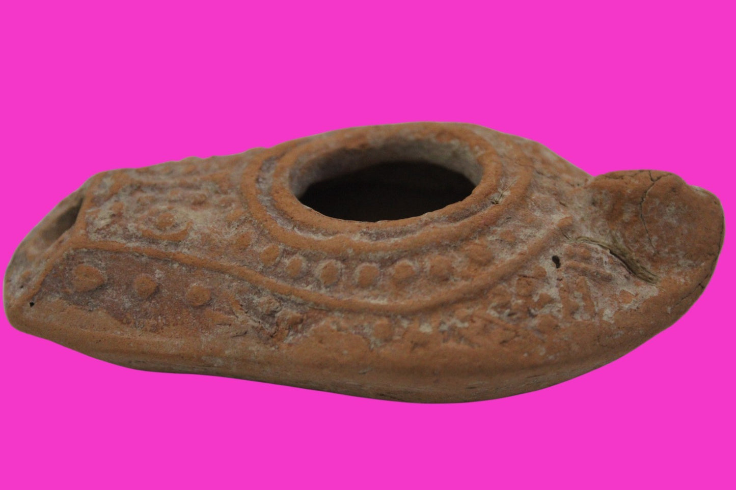 Ancient Holy Land Oil Lamp Artifact From Jesus Christ Home Land 100-500AD COA 65