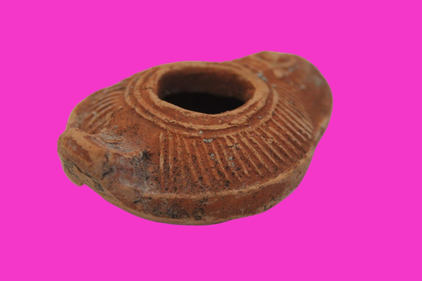 Ancient Holy Land Oil Lamp Artifact From Jesus Christ Home Land 100-500AD COA 64