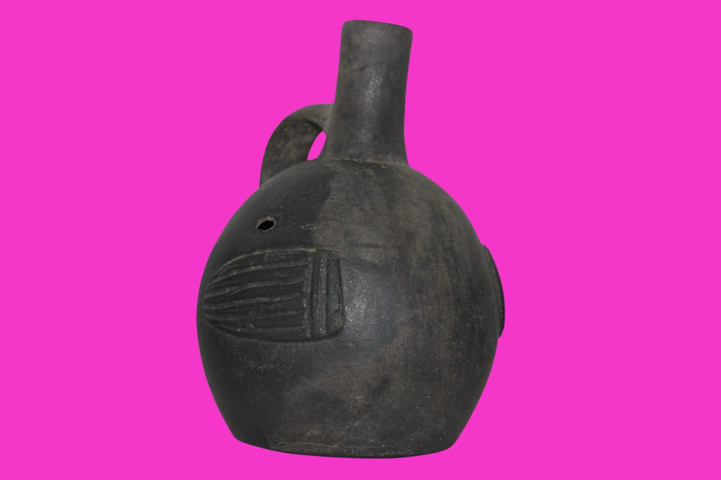 Pre Columbian Artifact Authentic Inca Water Vessle 1425 to 1500 AD Peru COA 219