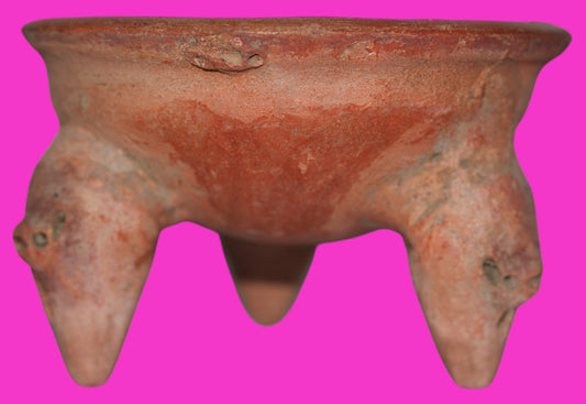 Pre Columbian Authentic Artifact Tripod Bowl Watershed Area Costa Rica COA J86