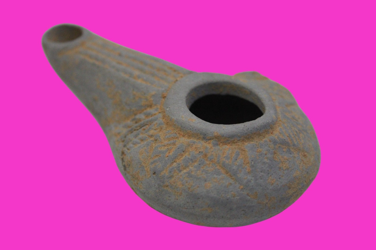 Ancient Holy Land Oil Lamp Artifact From Jesus Christ Home Land 100-500AD COA 68