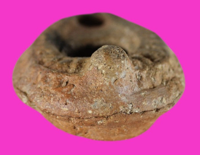 Ancient Holy Land Oil Lamp Artifact Jesus Christ Homeland 100 - 400 AD COA L11