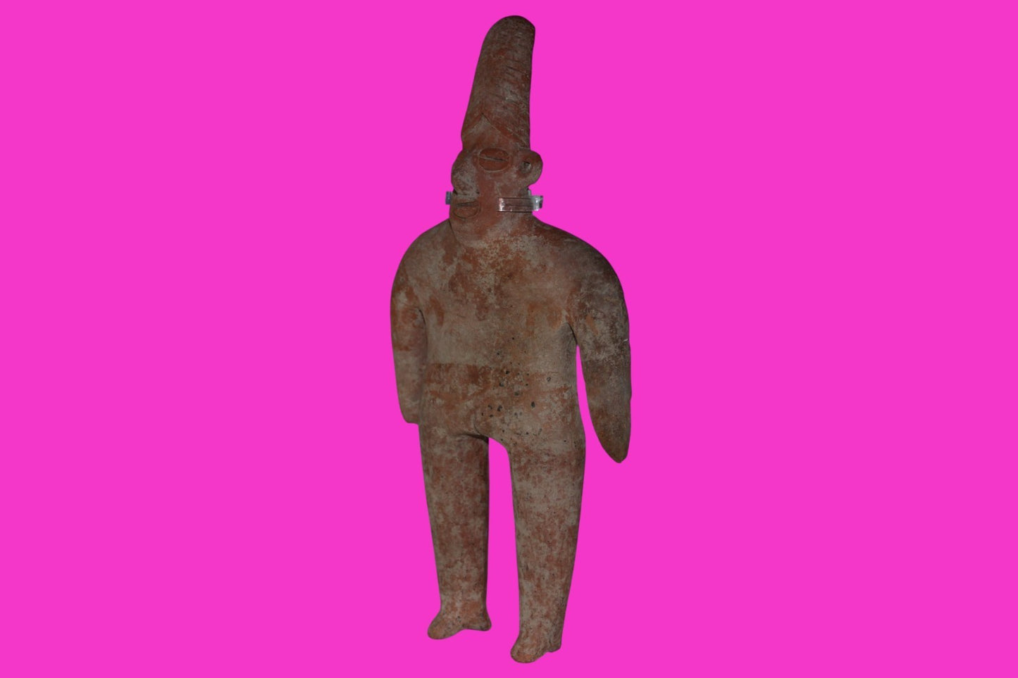 Pre Columbian Artifact Giant 10in Female Tomb Figure Colima Mexico 100BC COA 271