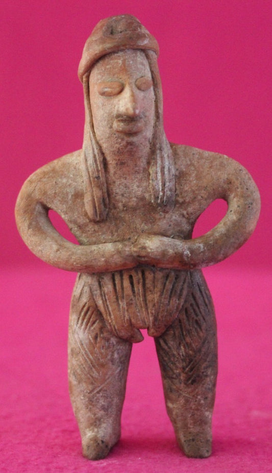 Pre Columbian Artifact Authentic Pretty Lady Tomb Figure Colima Mexico COA 197