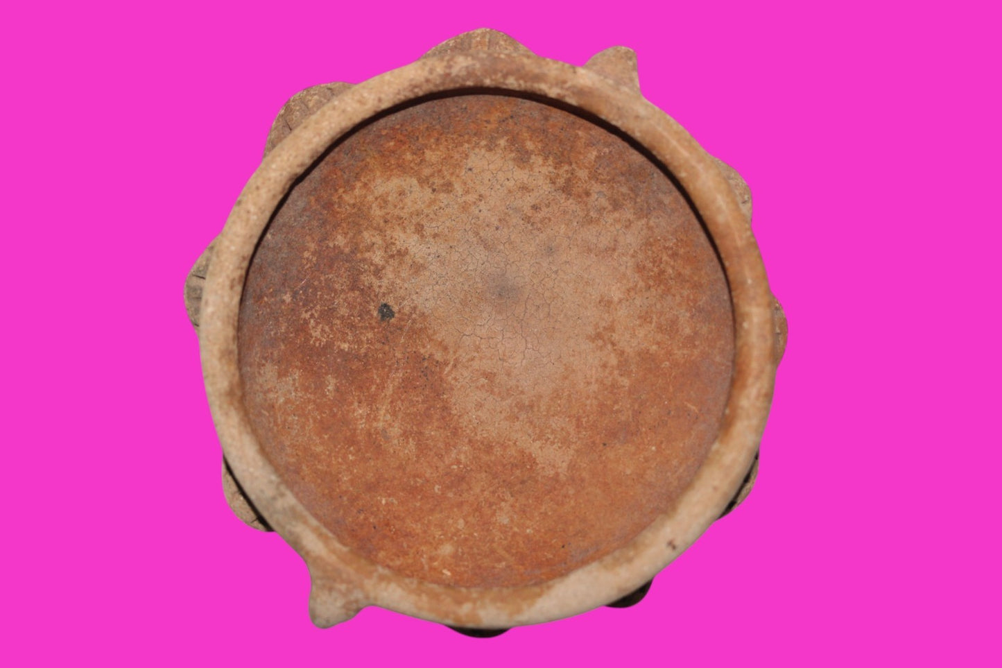 Pre Columbian Artifact Authentic Rattle Bowl Watershed Region Costa Rica COA J87