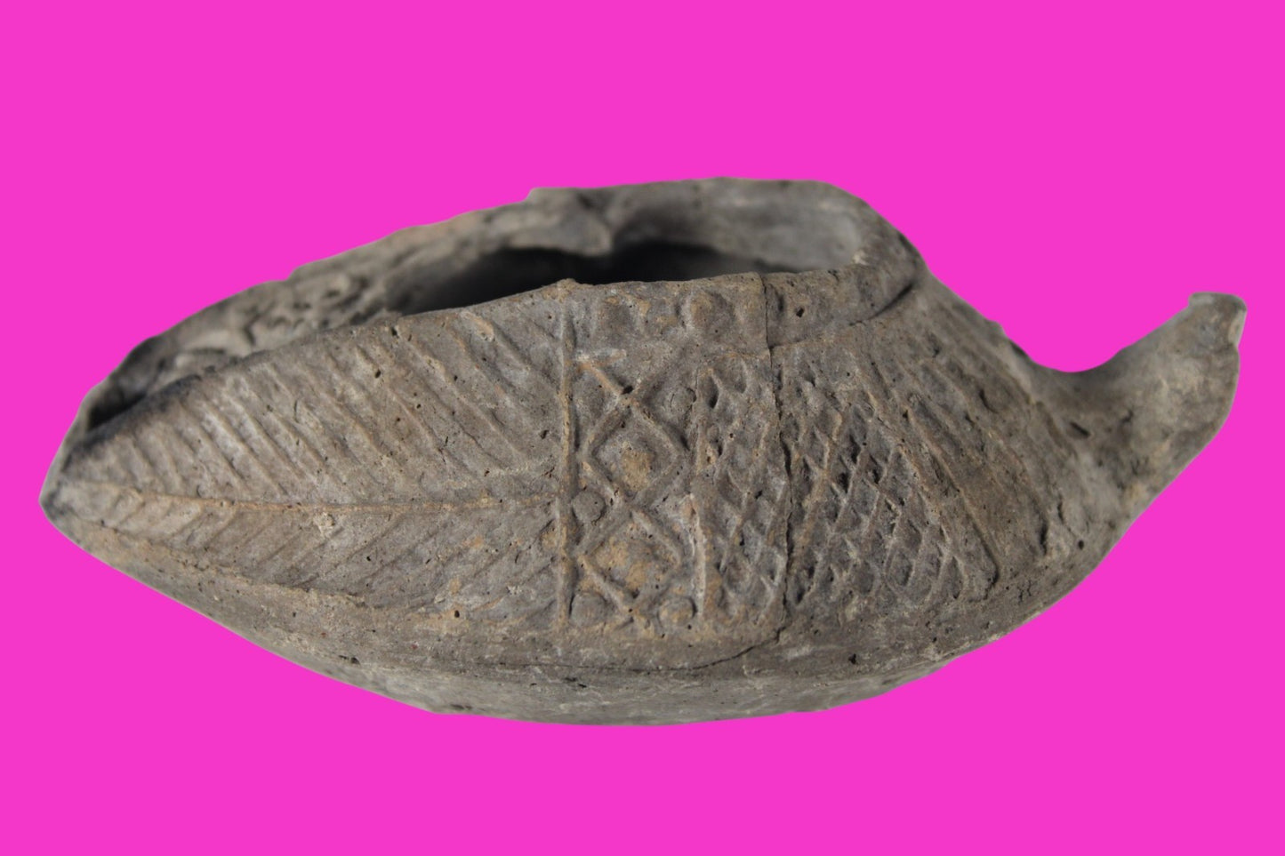 Oil Lamp Holy Land Ancient Artifact Jesus Christ Home Israel 300-600 AD COA 128