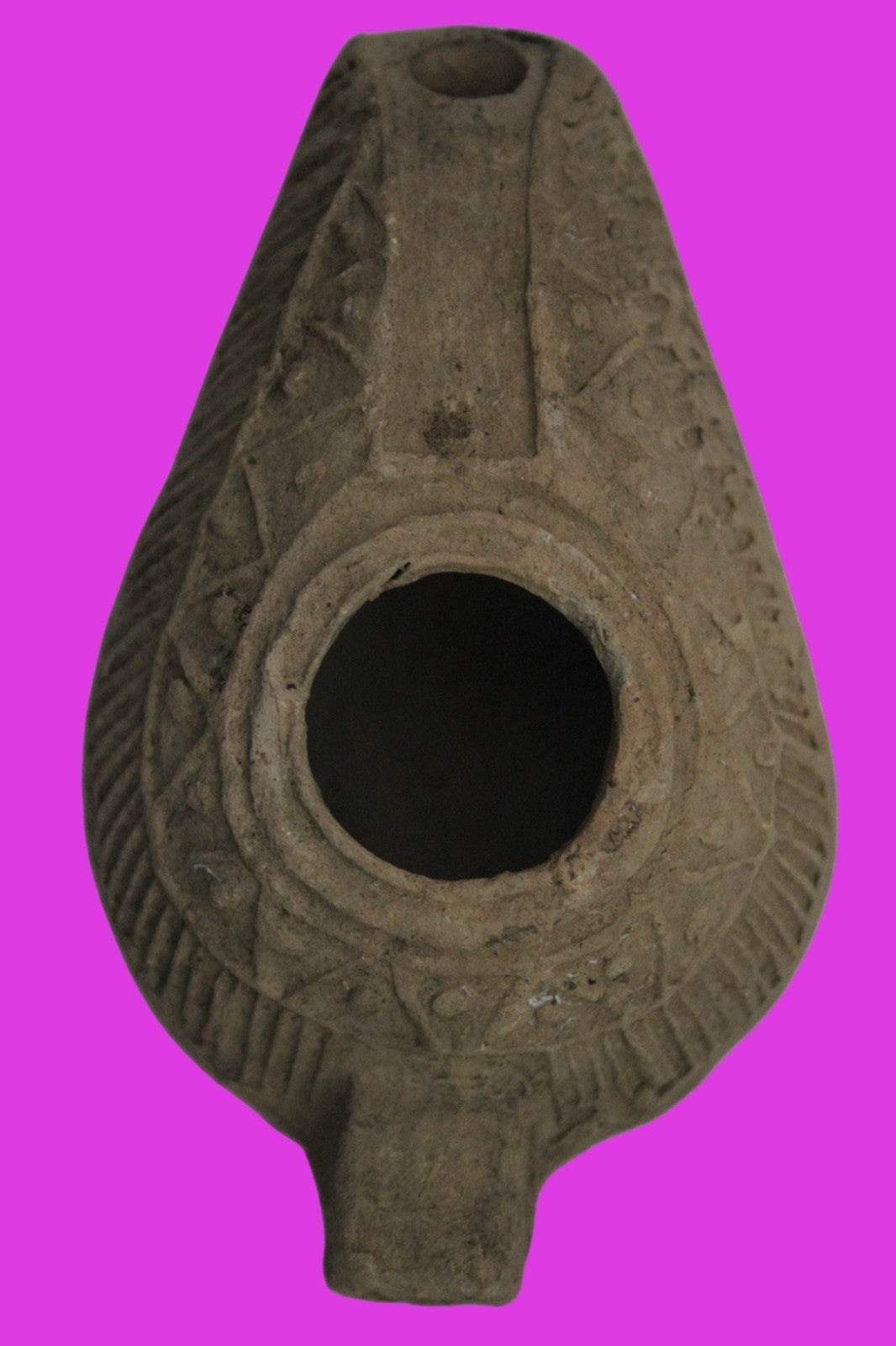 Ancient Holy Land Oil Lamp Artifact  From Jesus Christ Homeland 400-600AD COA 37