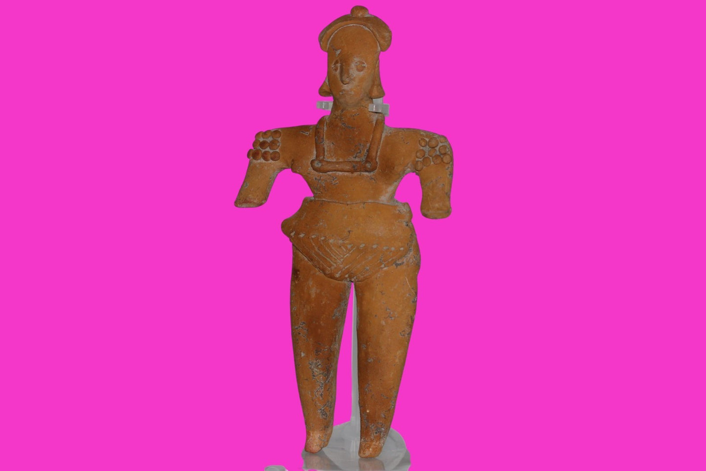 Pre Columbian Artifact BIG Female Shaman Tomb Figure Colima Mexico 100BC COA 248