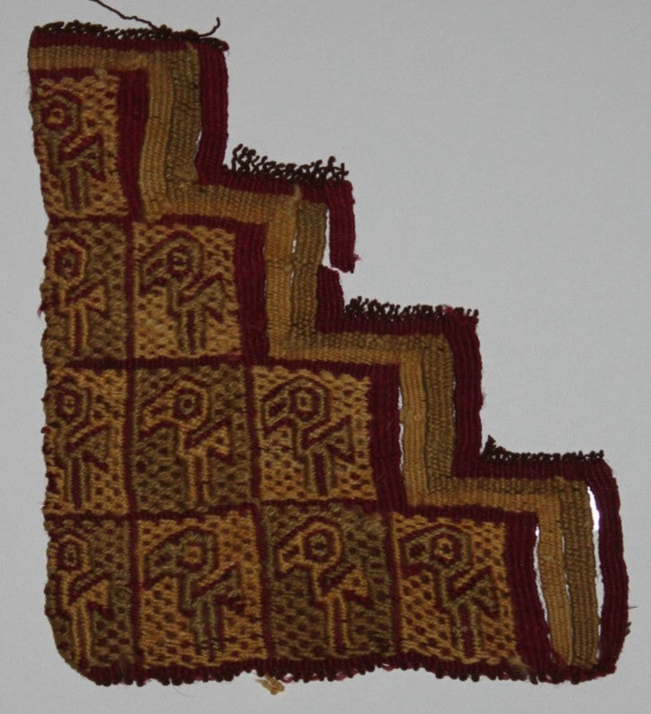 Pre Columbian Artifact Authentic Frameable Textile Border Chancay Peru COA 13