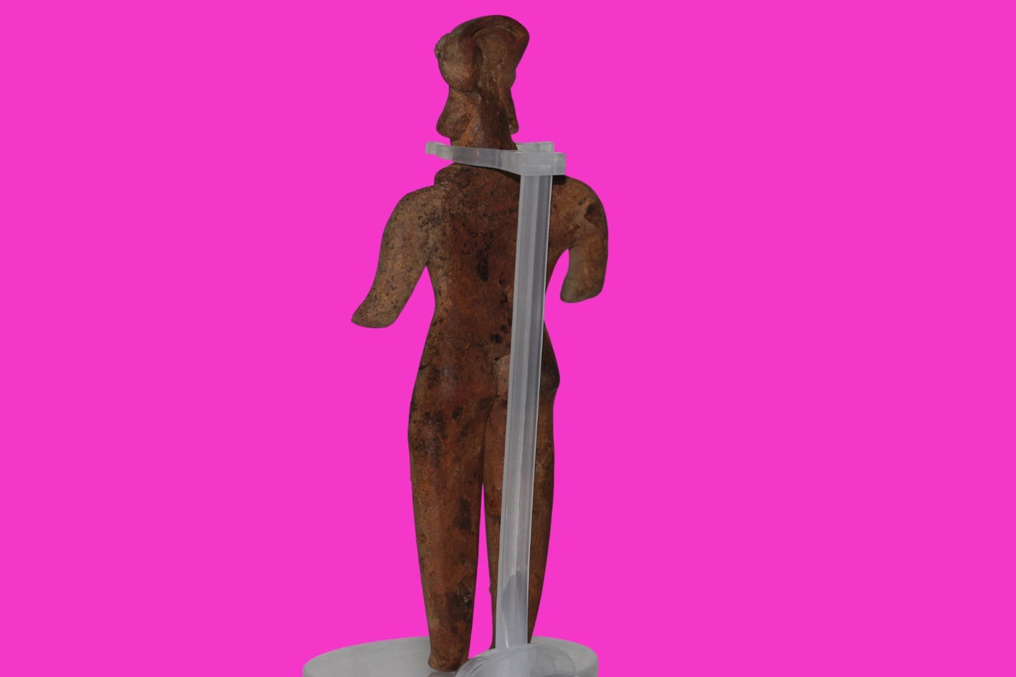 Pre Columbian Artifact 7 inch Male Shaft Tomb Figure Colima Mexico 100BC COA 263