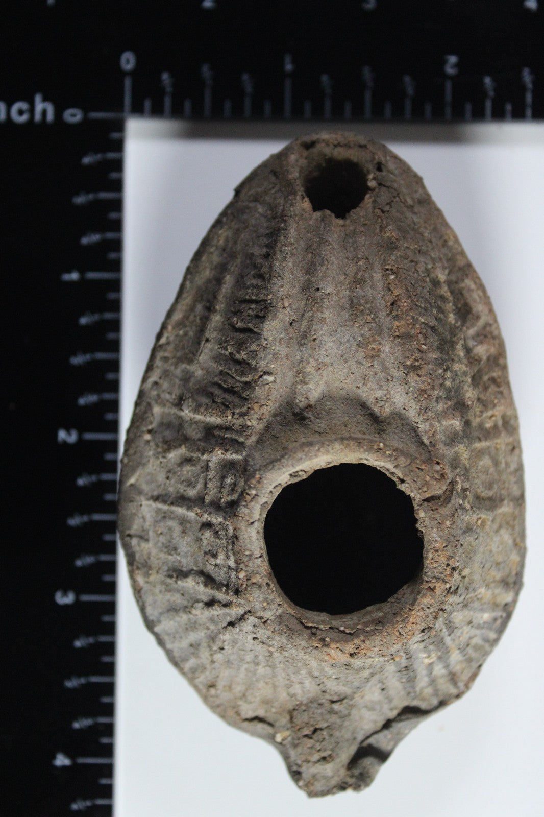 Oil Lamp Holy Land Ancient Artifact Jesus Christ Home Israel 300-600 AD COA 90