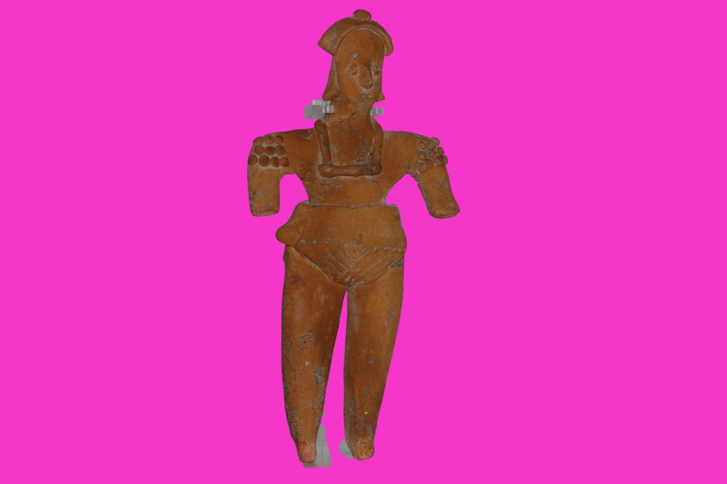 Pre Columbian Artifact BIG Female Shaman Tomb Figure Colima Mexico 100BC COA 248