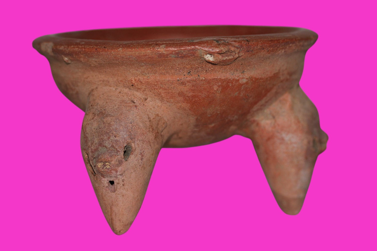 Pre Columbian Authentic Artifact Tripod Bowl Watershed Area Costa Rica COA J86