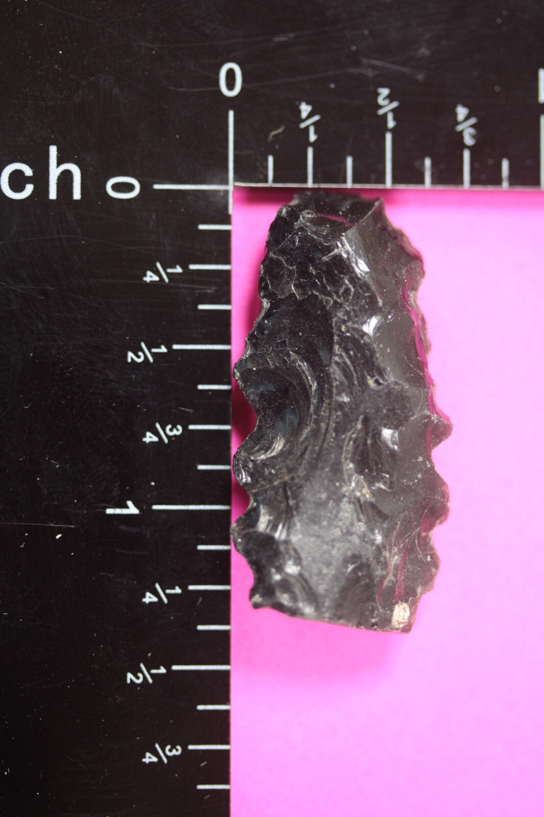 Pre Columbian Artifact Authentic Aztec Arrowhead Battle of Mexico City COA 73