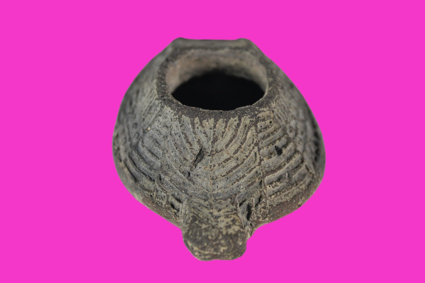 Oil Lamp Holy Land Ancient Artifact Jesus Christ Home Israel 300-600 AD COA 103