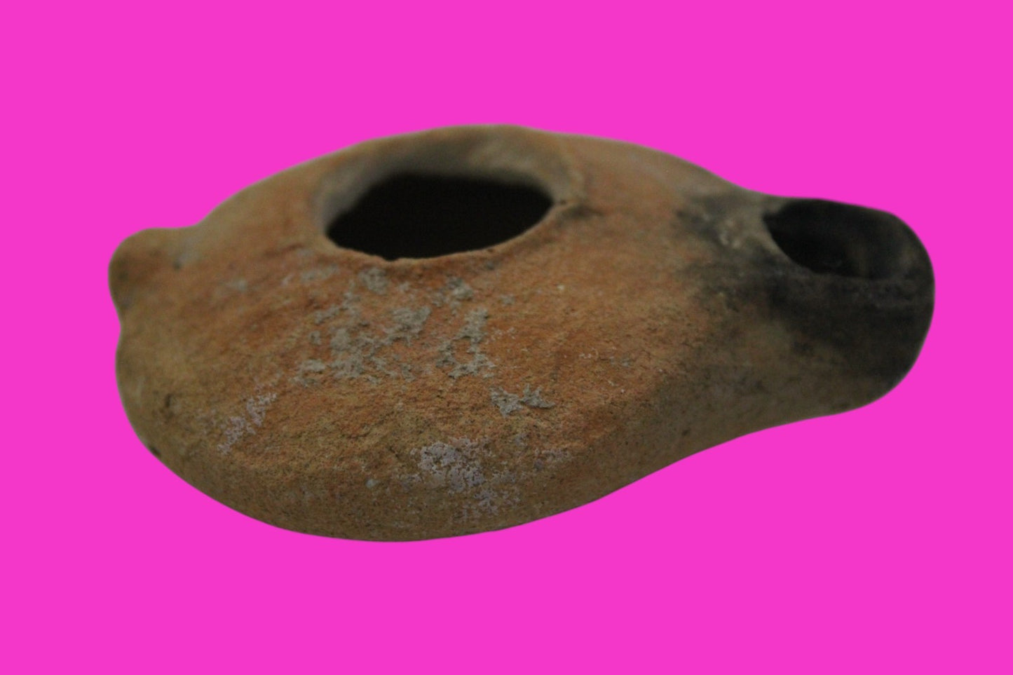Ancient Holy Land Oil Lamp Artifact Jesus Christ Home Land 100BC-100AD COA 48