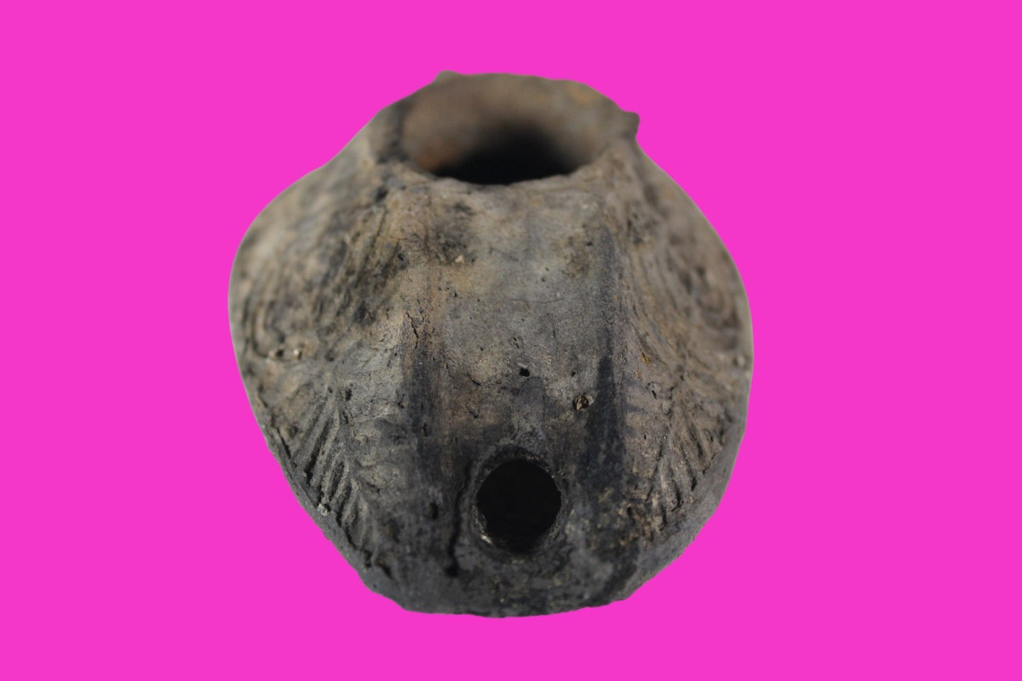 Oil Lamp Holy Land Ancient Artifact Jesus Christ Home Israel 300-600 AD COA 104
