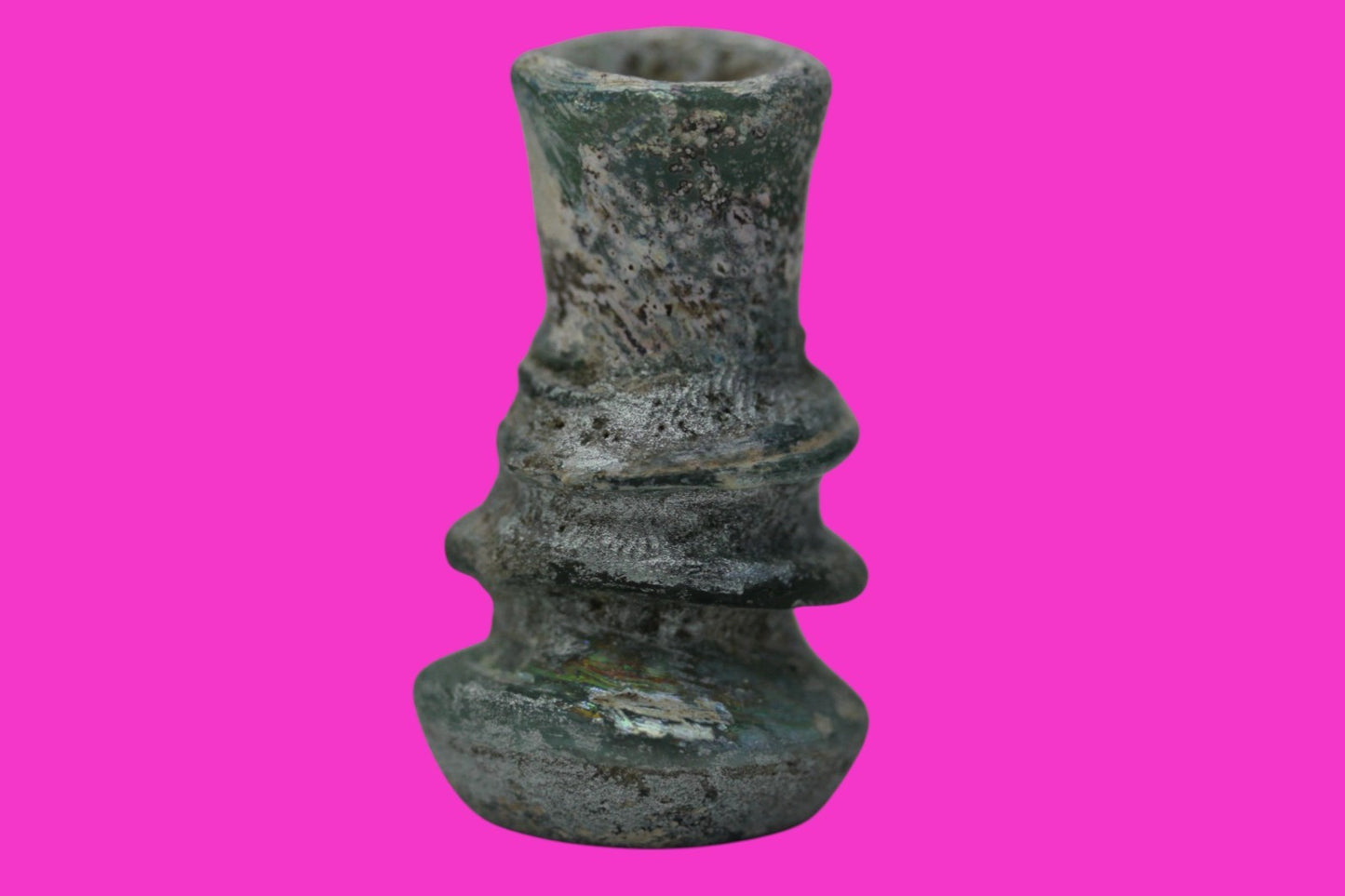 Authentic Persian Artifact Glass Bottle 900-1000 AD Silk Road Hoard COA J29