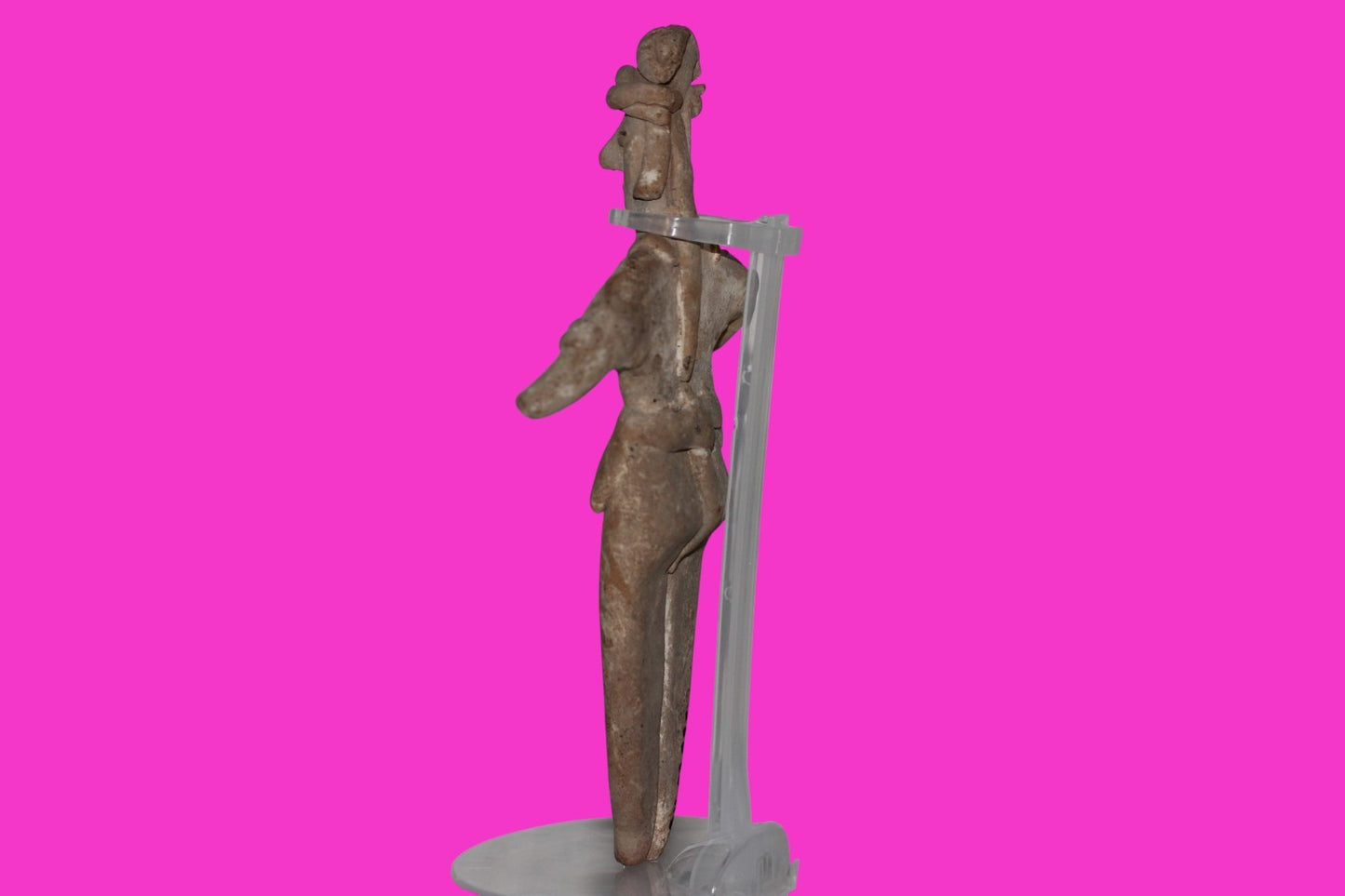 Pre Columbian Artifact 7 inch Shaft Tomb Figure Colima Mexico 100 BC COA 260