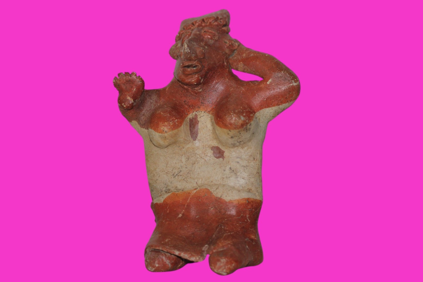 Pre Columbian Genuine Artifact Female Jalisco Figure Mexico 250BC-1000AD COA 209