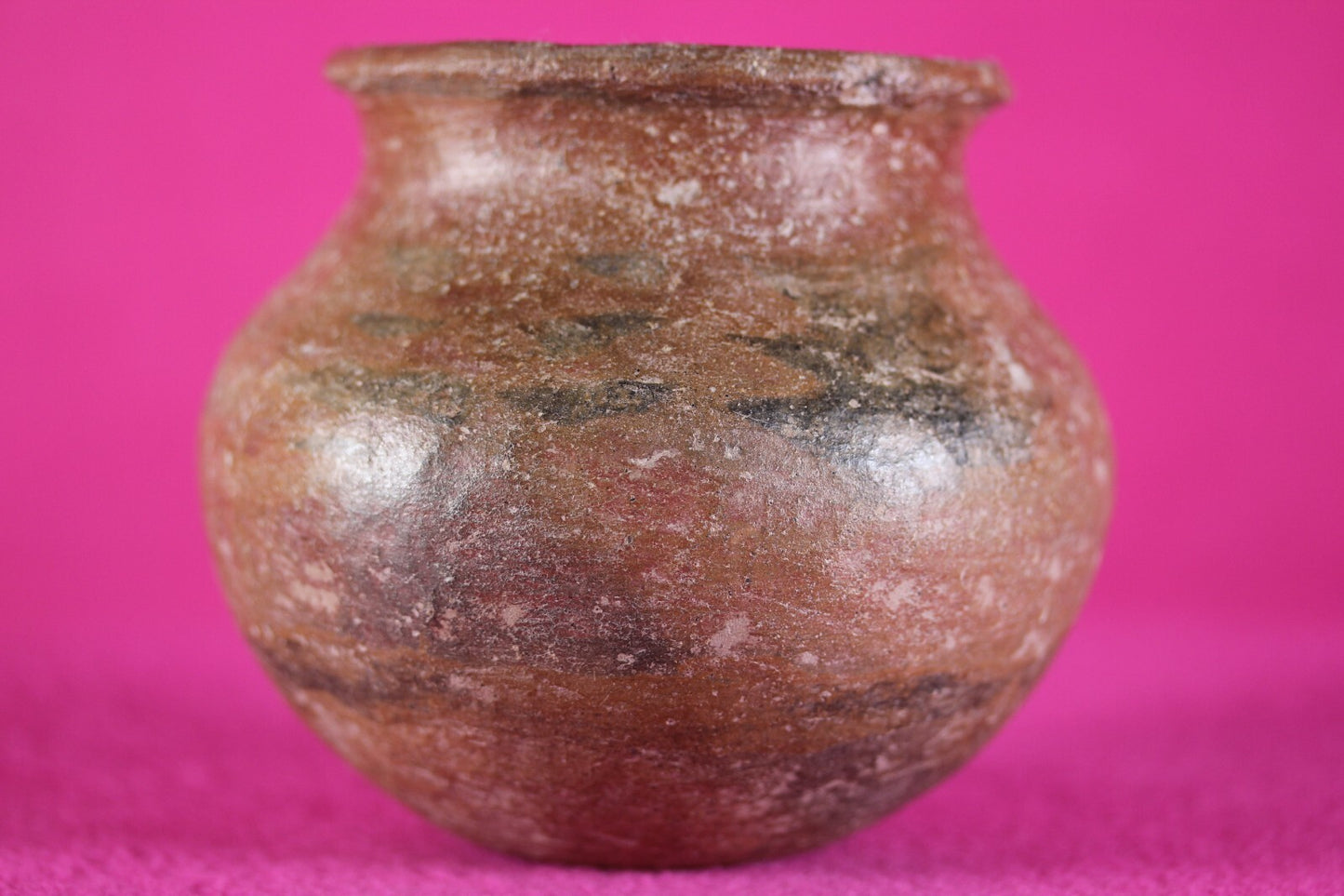 Pre Columbian Artifact Colima 300 BC-300 AD Red Jar Guaranteed Authentic COA J57