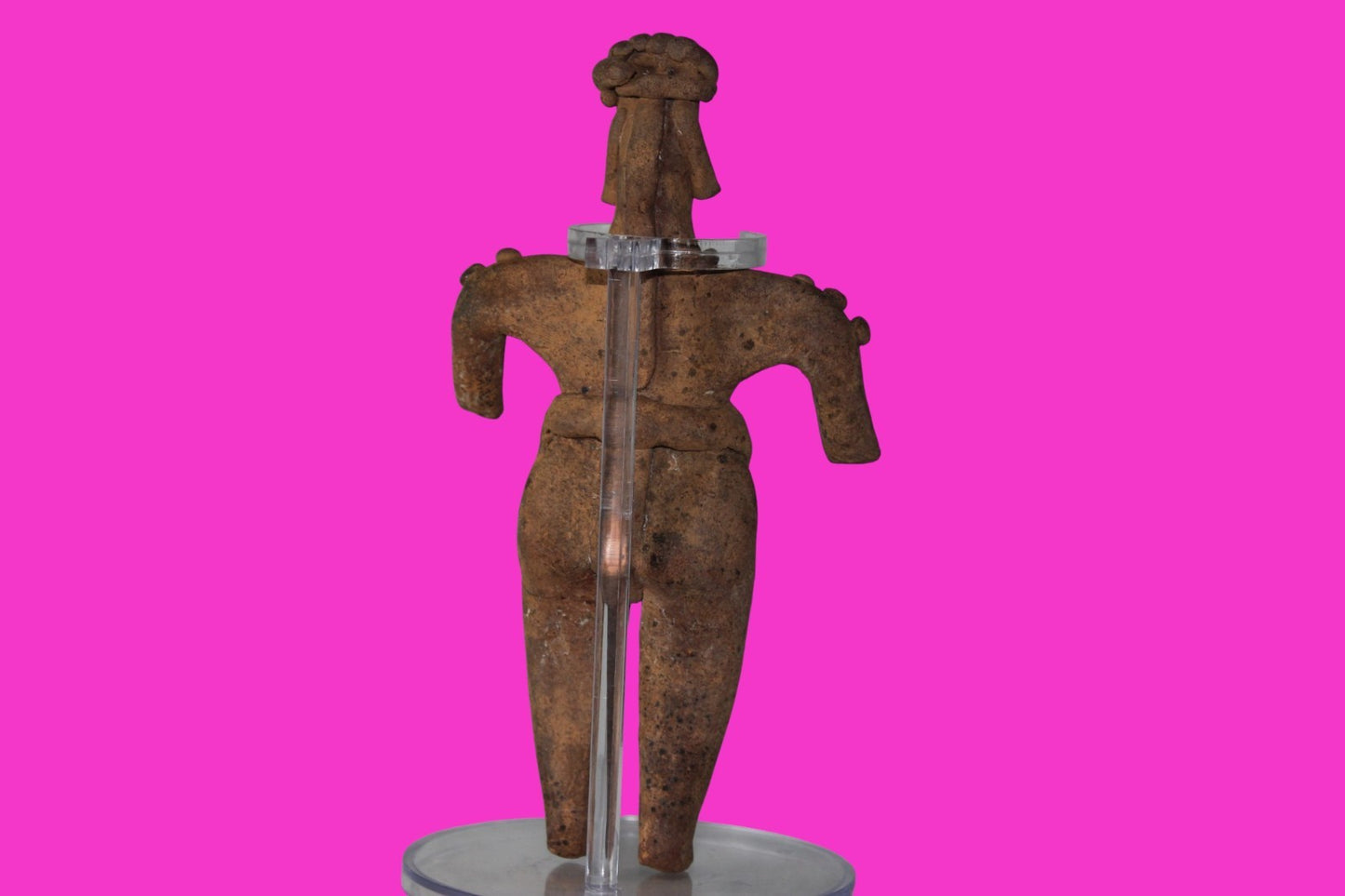 Pre Columbian Artifact 6in Female Shaman Tomb Figure Colima Mexico 100BC COA 266