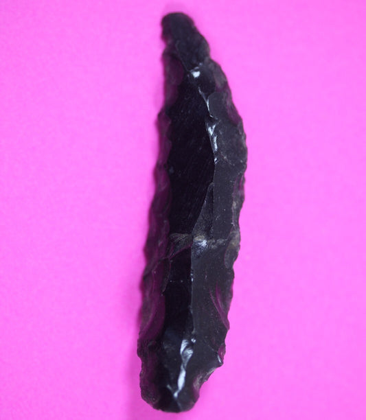 Pre Columbian Artifact Authentic Aztec Arrowhead Battle of Mexico City COA 45