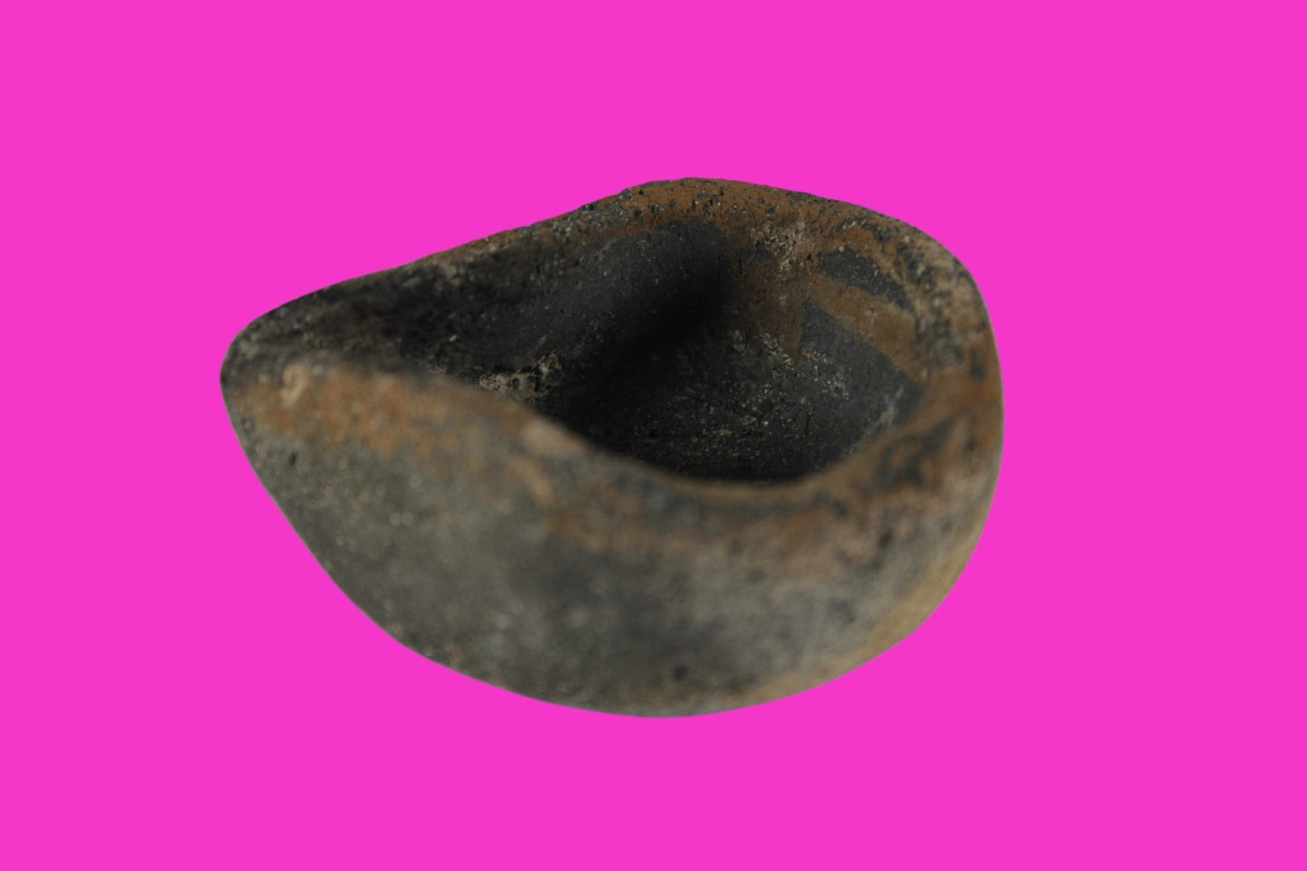 Minature Ancient Holy Land Oil Lamp Artifact Time of King David 1200 BC COA 47