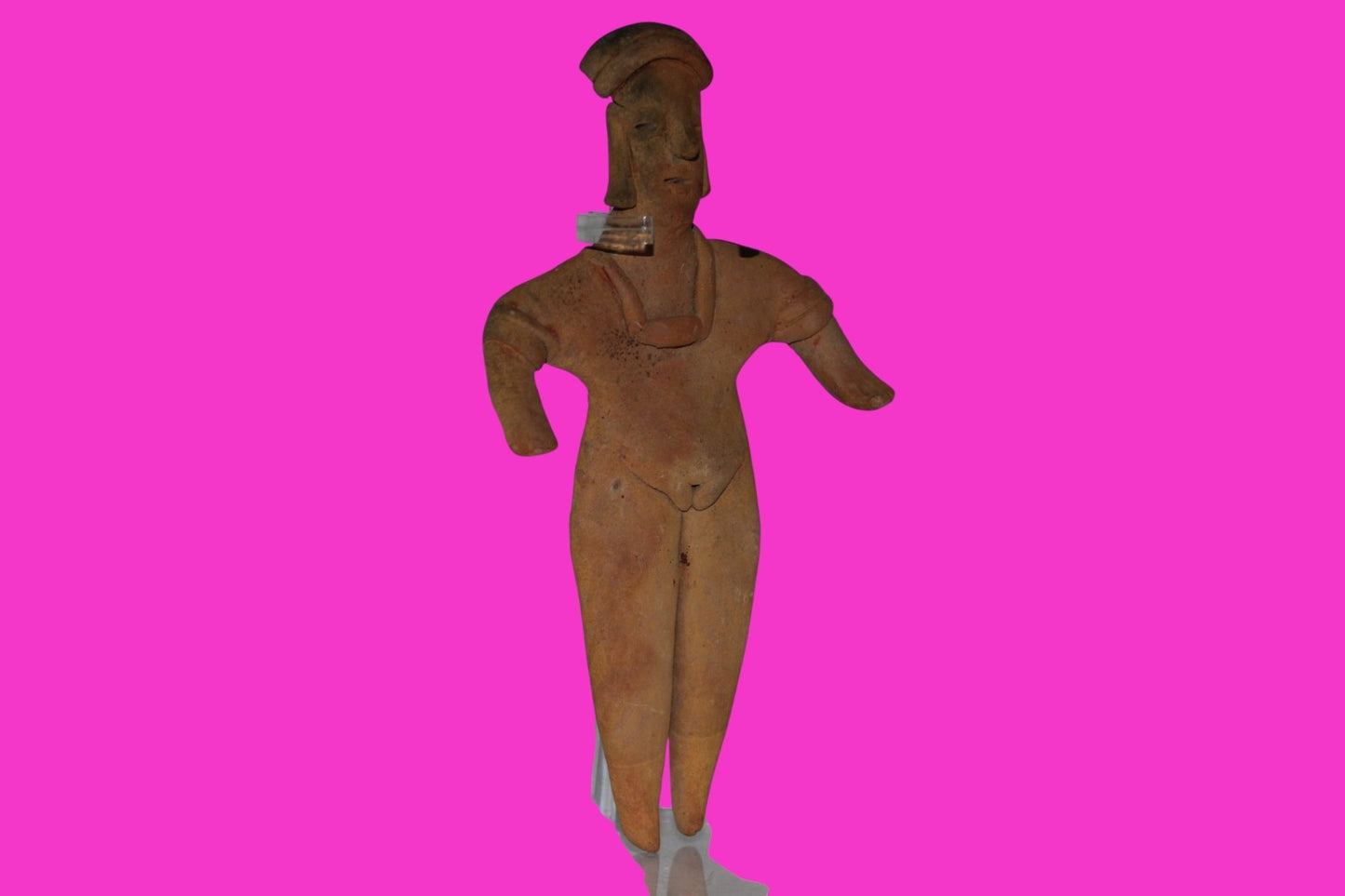 Pre Columbian Artifact 6 in Female Shaft Tomb Figure Colima Mexico 100BC COA 269