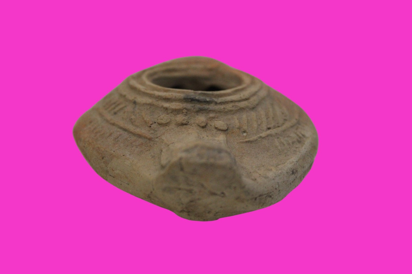 Ancient Holy Land Oil Lamp Artifact From Jesus Christ Home Land 100-500AD COA 55