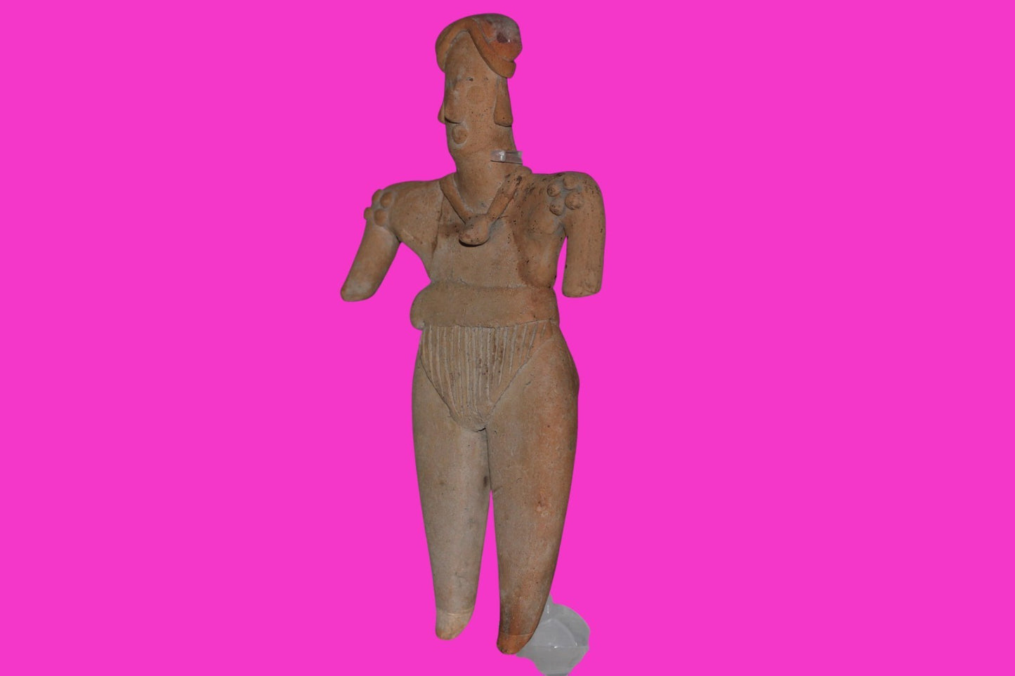 Pre Columbian Artifact 8 Inch Shaman Tomb Figure Colima Mexico 100 BC COA 236