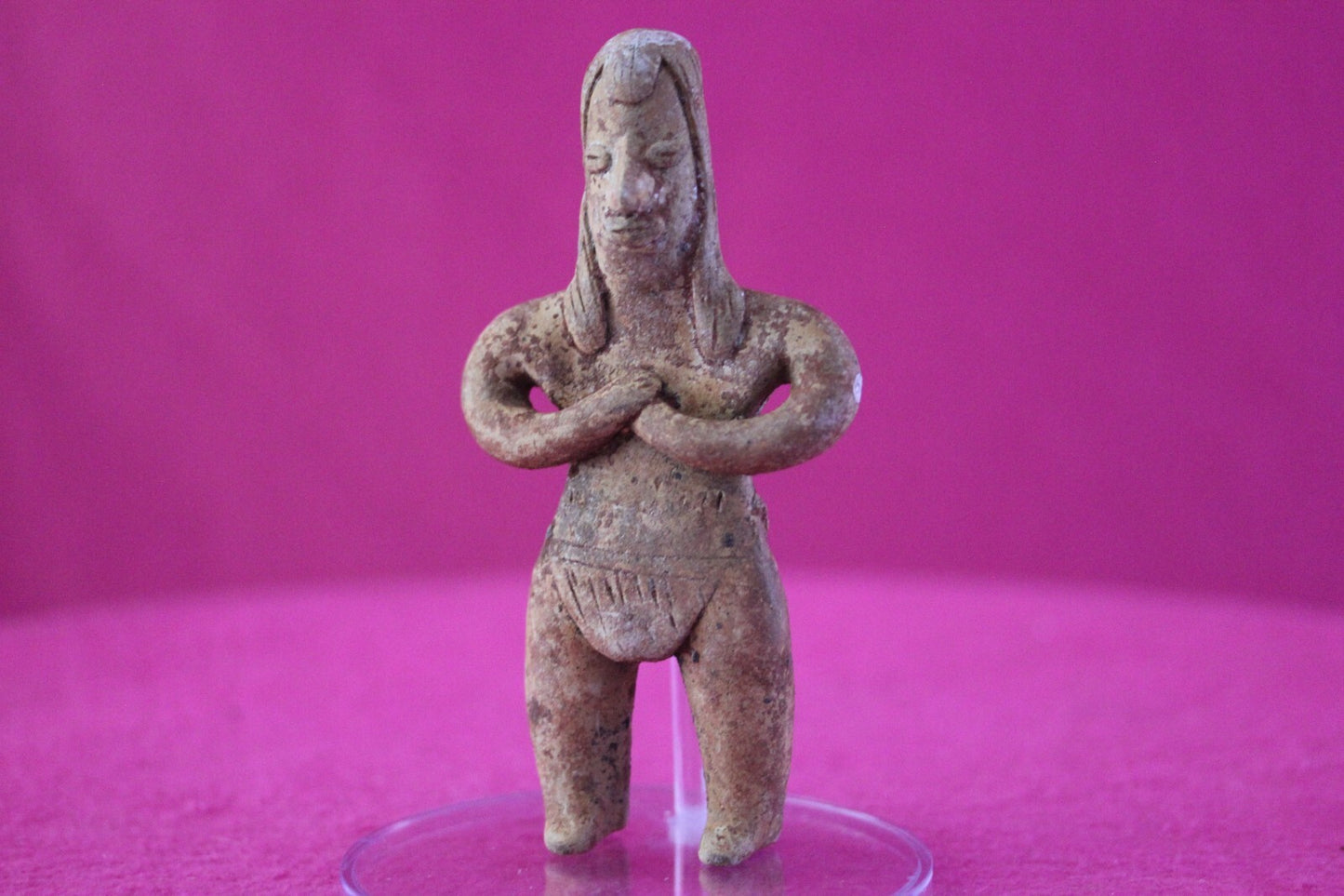 Pre Columbian Authentic Artifact Pretty Lady Tomb Figure Colima Mexico COA 176