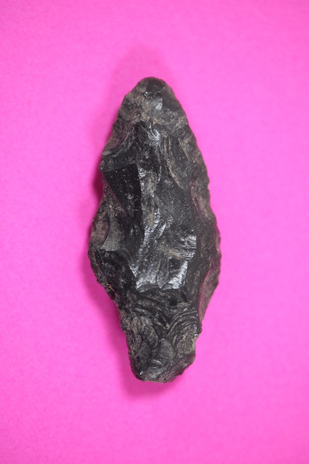 Pre Columbian Artifact Authentic Aztec Arrowhead Battle of Mexico City COA 87