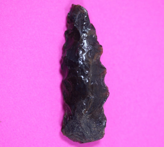 Pre Columbian Artifact Authentic Aztec Arrowhead Battle of Mexico City COA 61