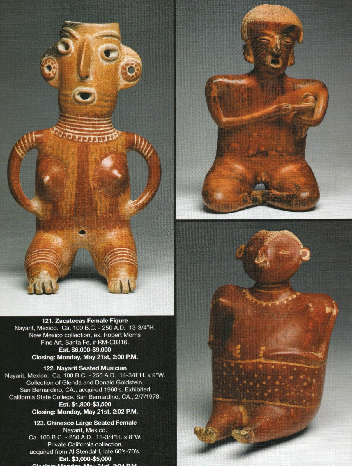 Pre Columbian Artifacts Price & Value Guide Arte Primitivo Auction Catalog #89