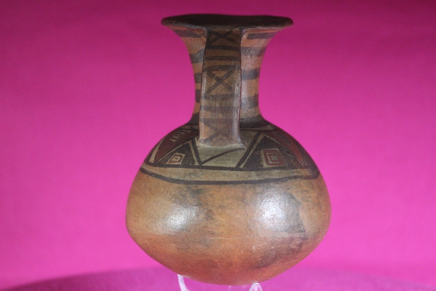 Pre Columbian Authentic Artifact Inca Pitcher  Pottery 1438-1533 AD Peru COA J06