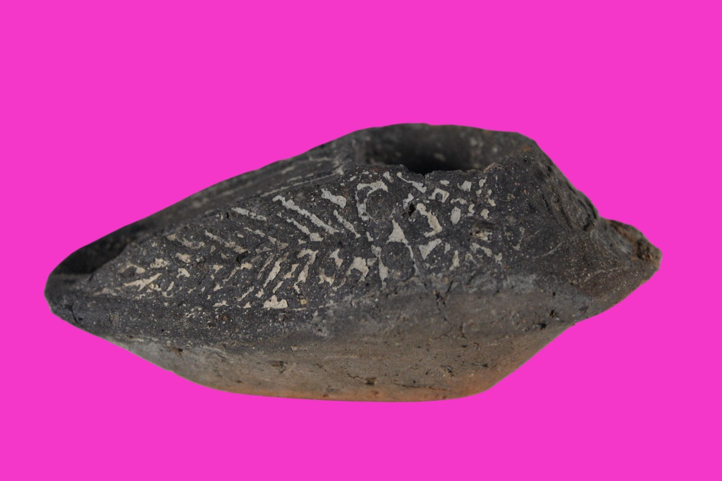 Oil Lamp Holy Land Ancient Artifact Jesus Christ Home Israel 300-600 AD COA 132