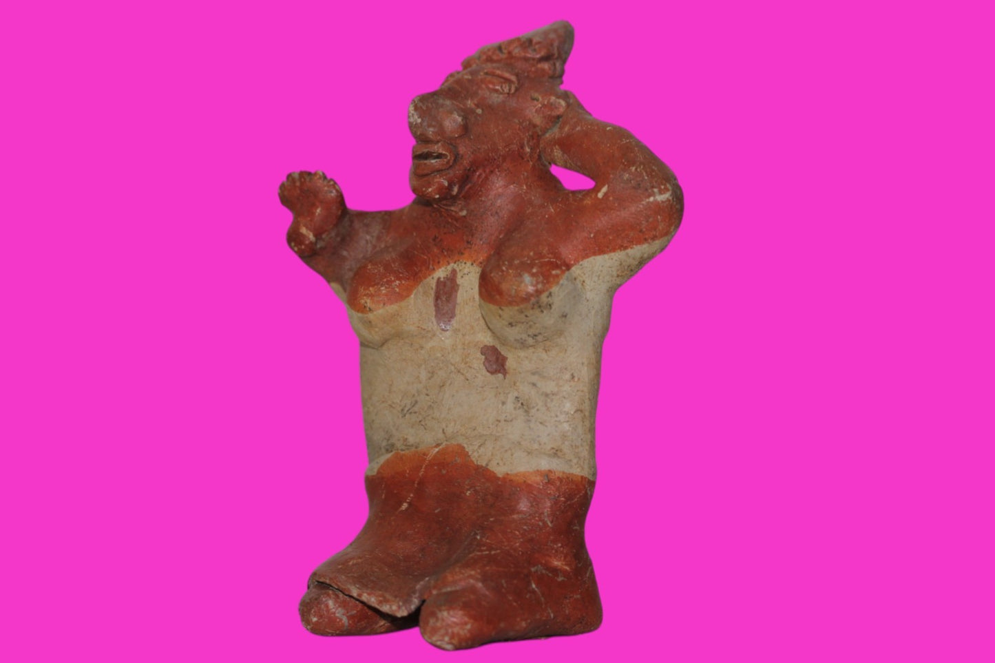 Pre Columbian Genuine Artifact Female Jalisco Figure Mexico 250BC-1000AD COA 209