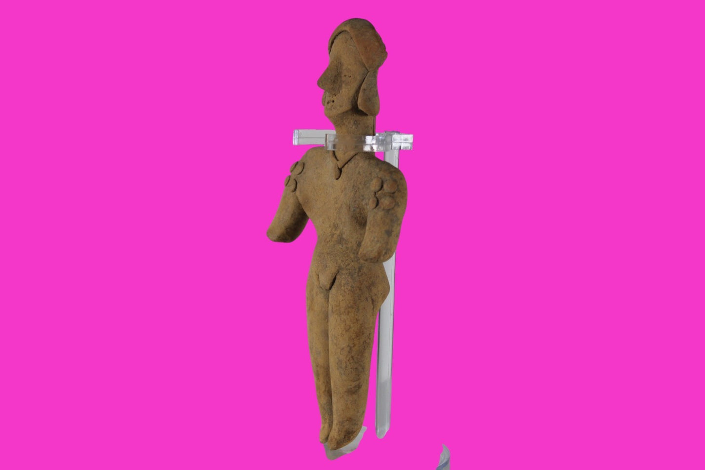 Pre Columbian Artifact 6 Inch Tall Shaft Tomb Figure Colima Mexico 100BC COA 281