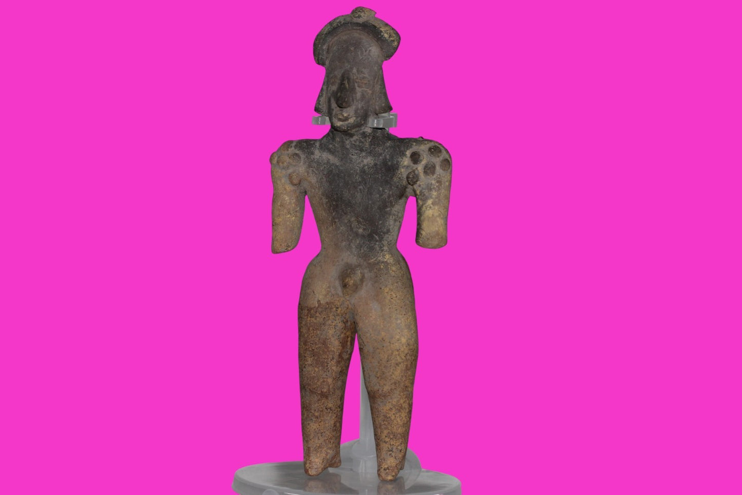 Pre Columbian Artifact 7 Inch Shaman Tomb Figure Colima Mexico 100 BC COA 238