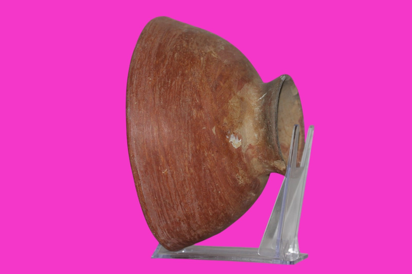 Pre Columbian Authentic Artifact Pedestal Bowl Nazca Peru 500 to 800 AD COA J53