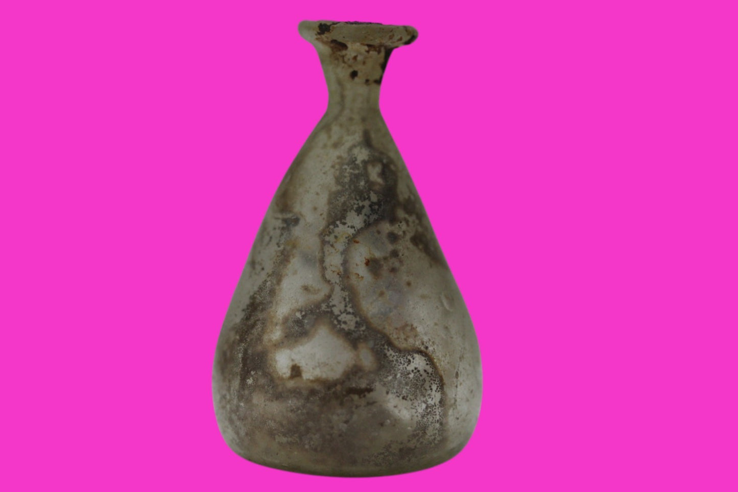 Ancient Holy Land Glass Bottle Authentic Artifact 100-300 AD Roman Era COA J08