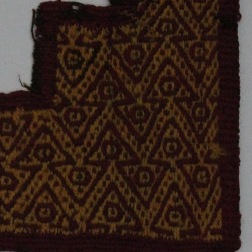Pre Columbian Authentic Artifact Frameable Textile Border Chancay Peru COA 29