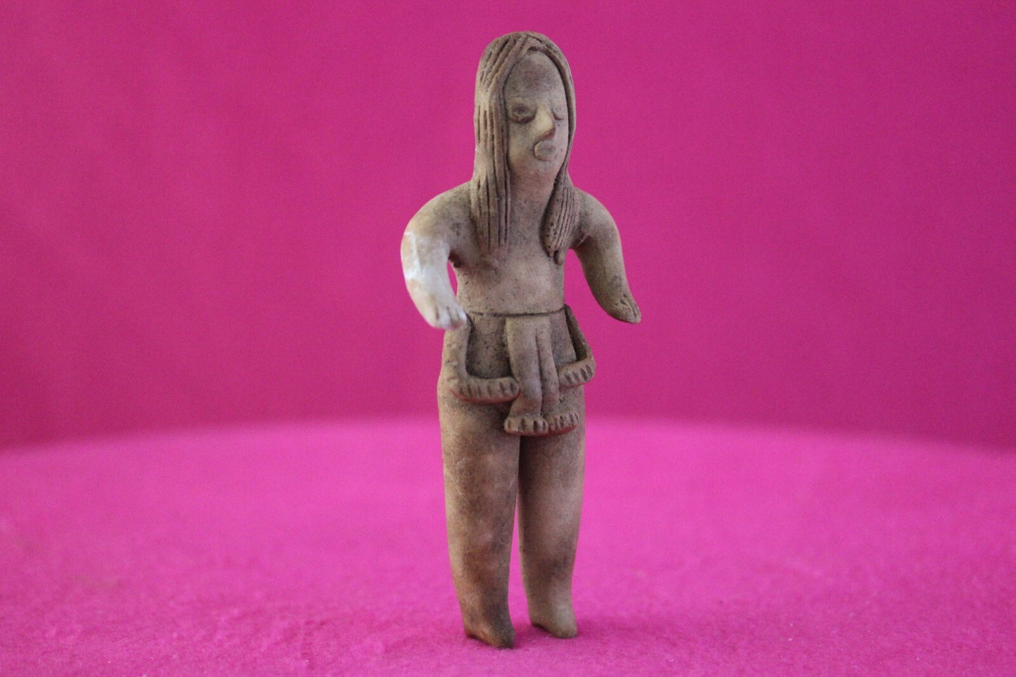 Authentic Pre Columbian Artifact Tomb Figure Colima Mexico 100 BC-250 AD COA 166