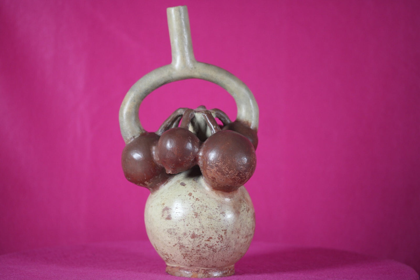 Pre Columbian Authentic Artifact Fruit Vessel Moche Ex Arte Primitivo COA T52