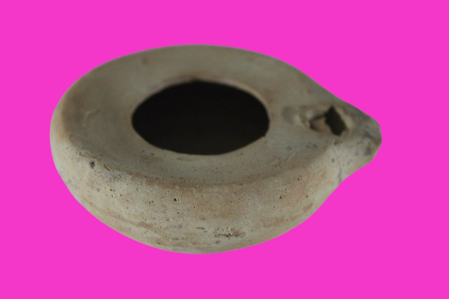 Ancient Holy Land Oil Lamp Artifact Home of Jesus Christ 100 BC-200 AD COA J151