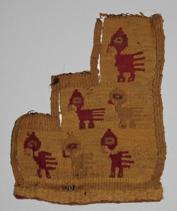 Pre Columbian Artifact Authentic Frameable Textile Border Chancay Peru COA 09