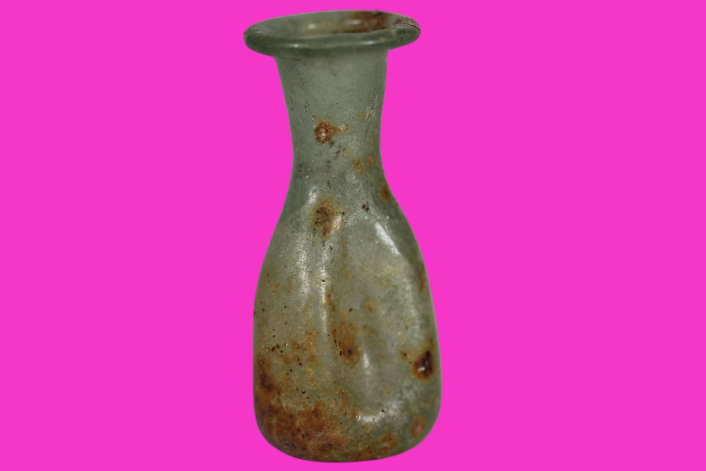 Ancient Holy Land Glass Bottle Authentic Artifact 100-300 AD Roman Era COA J10